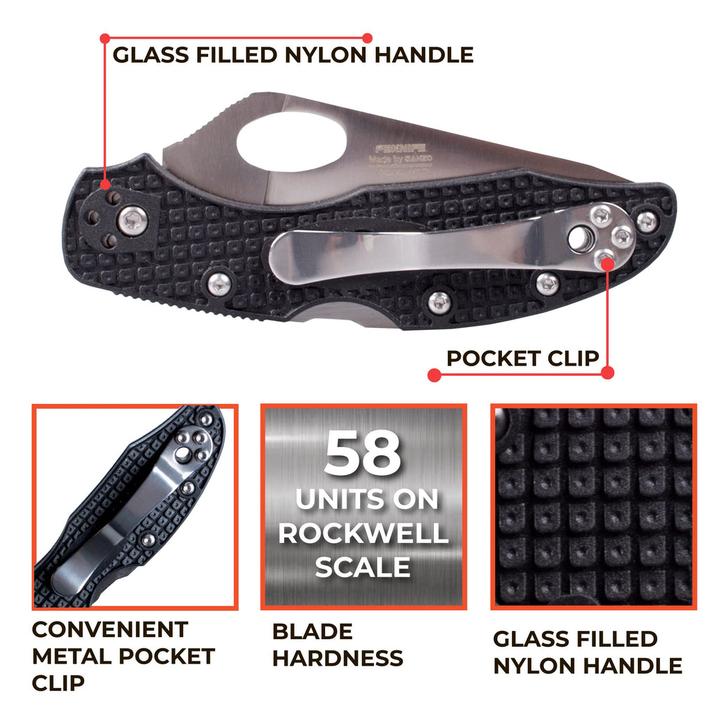 GANZO Firebird F759M Pocket Folding Knife 440C, view 4