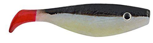 HURRICANE S4-5-528N 4" Unrigged Shad Pearl/Black 5Pk