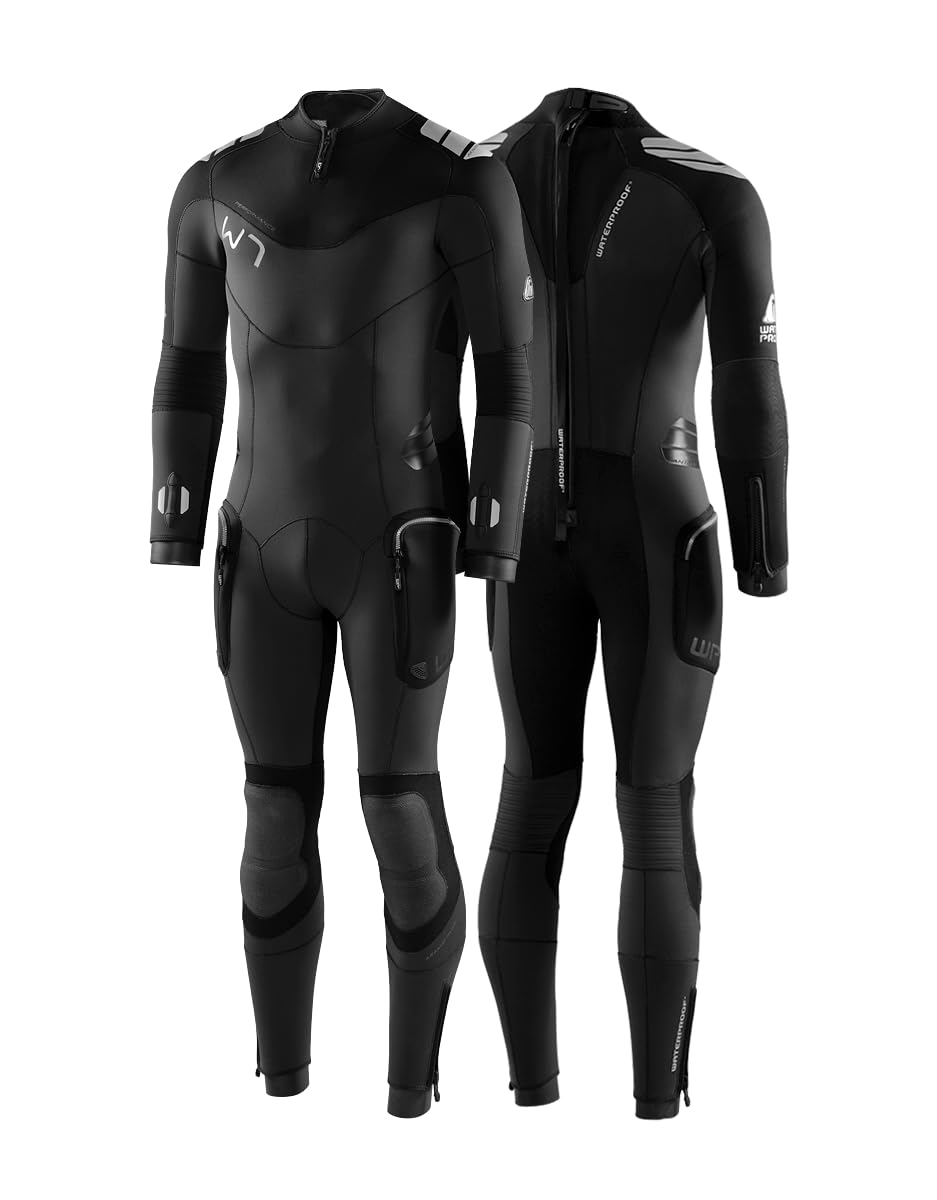 Waterproof Mens W7 5mm Backzip Wetsuit, Medium/Large