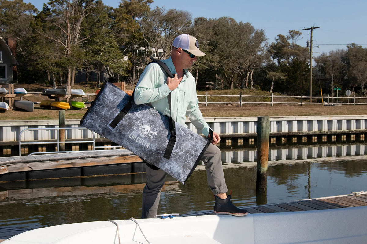 Calcutta Insulated Fish Bag Keeps Ice for 24 Hours | Waterproof Fish Cooler with