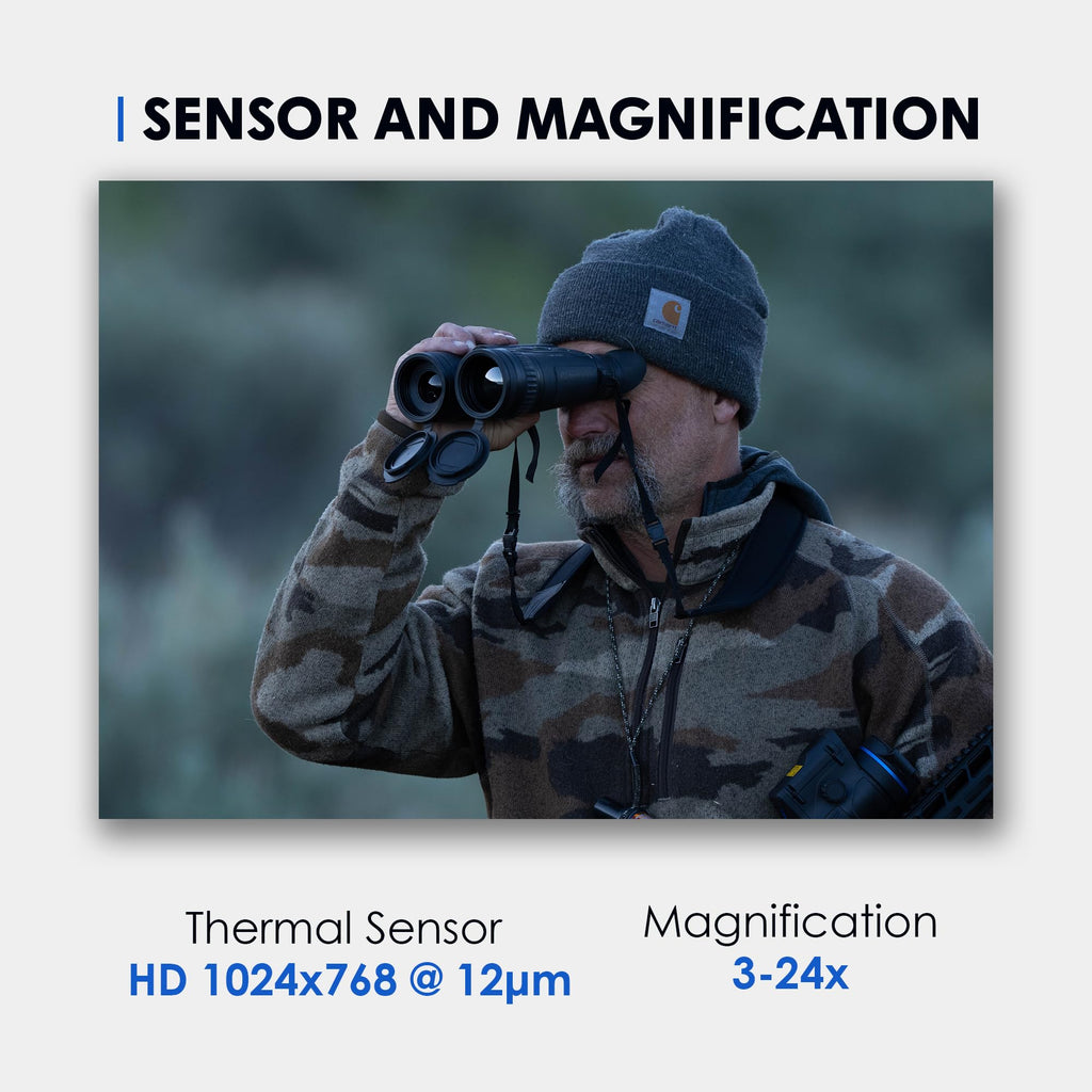 Pulsar Merger LRF XL50 Thermal Imaging Binoculars with Laser Range Finder, view 6