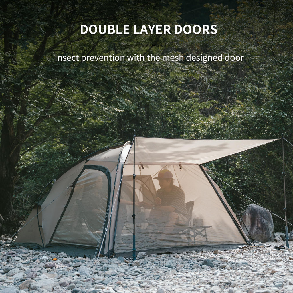 Naturehike Massif Hot Tent with Stove Jack, 4 Season Tent, 2-4 Person Camping Te, view 7