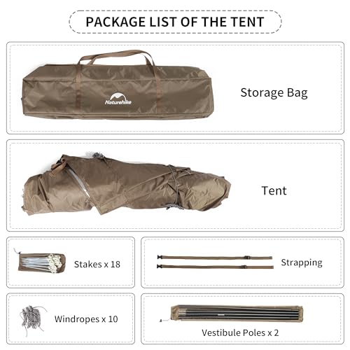 Naturehike Cot Tent for Camping,Easy Setup Pop up Tents for Camping, 1 Person 5, view 3
