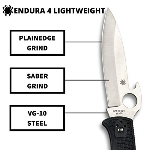 Spyderco Endura 4 Signature Knife with 3.80", view 3
