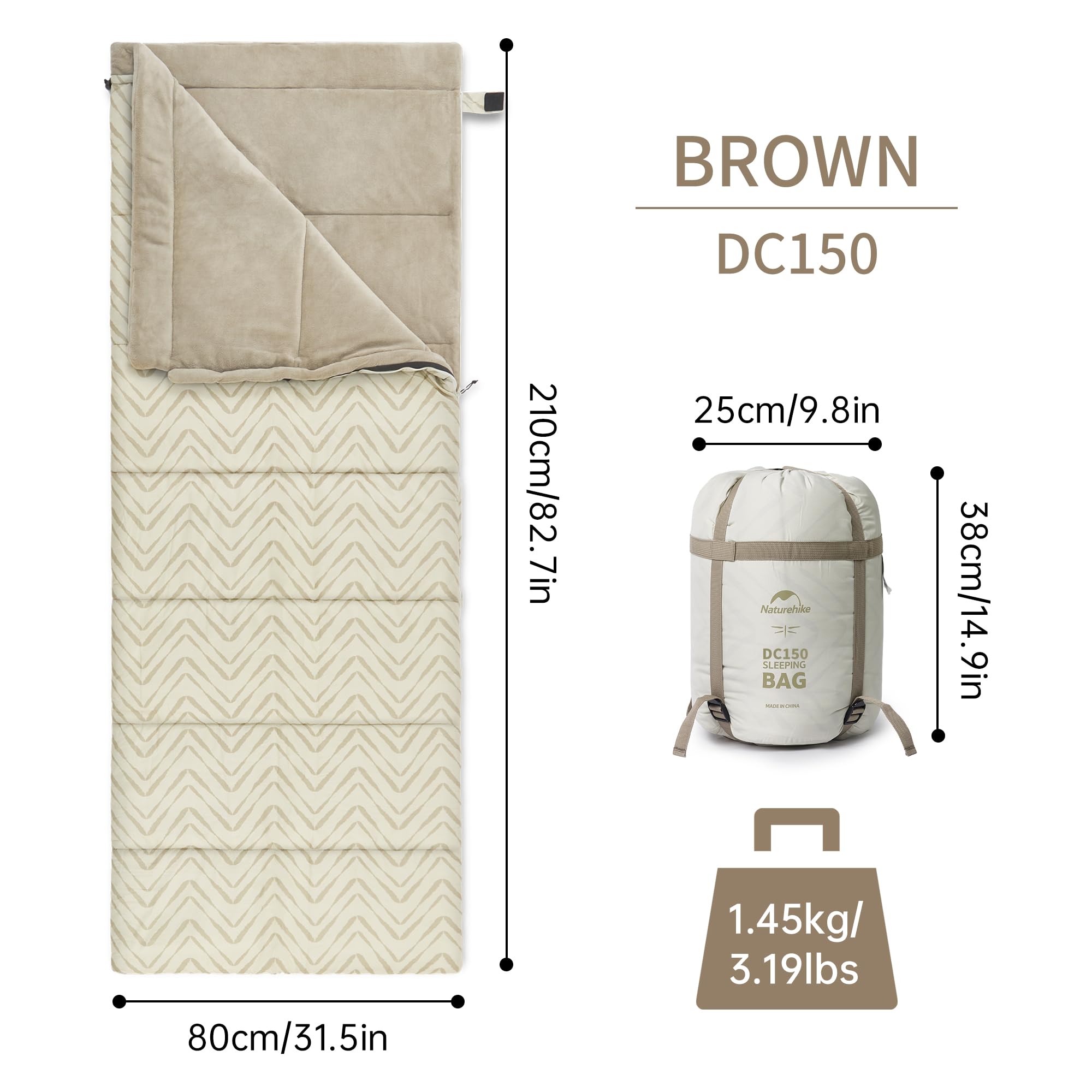 Naturehike Sammy Sleeping Bag with Marine Floating Material, HALLTHY™ Lining Lig