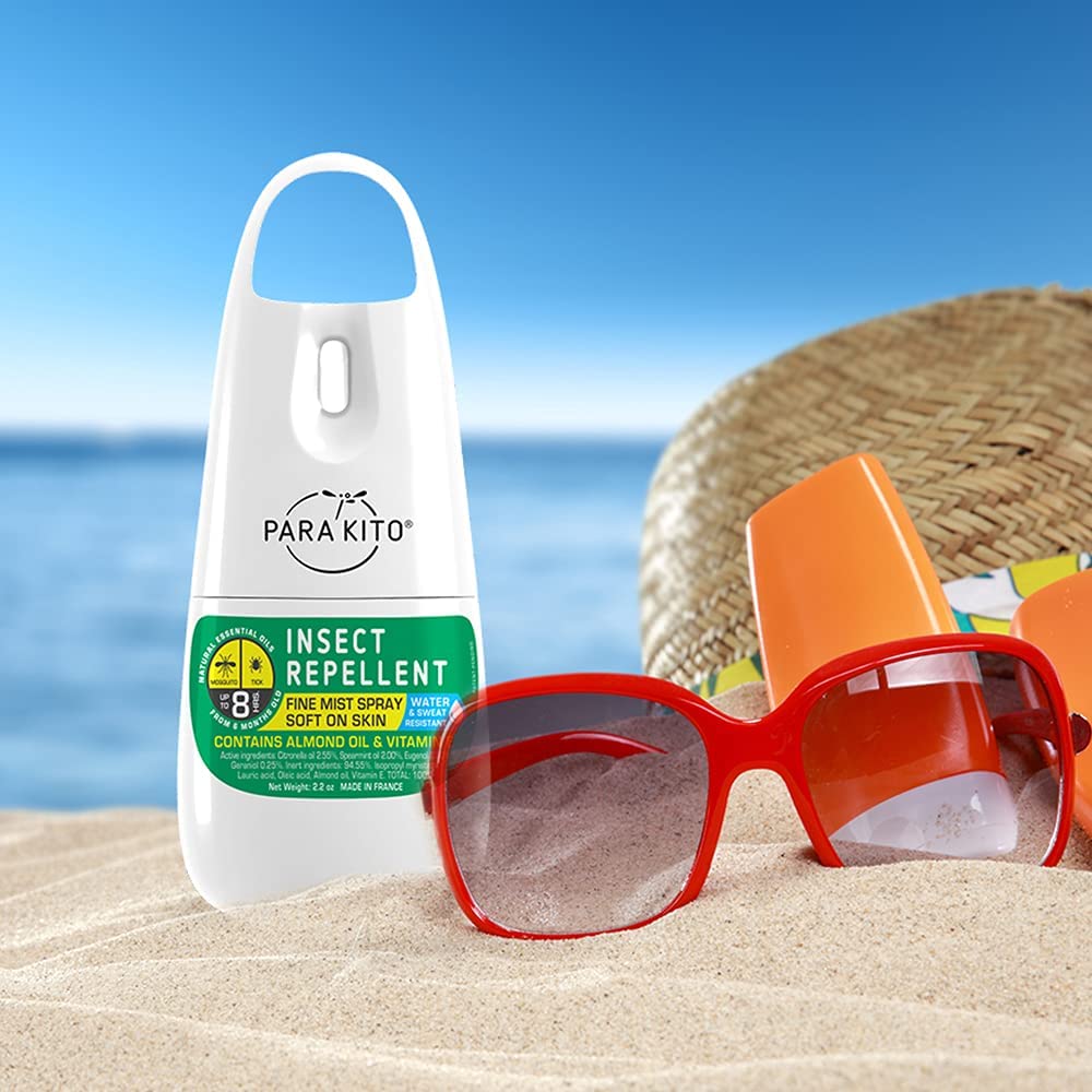 PARAKITO Mosquito, Ticks & Insect Spray- DEET Free, Citronella Essential Oil