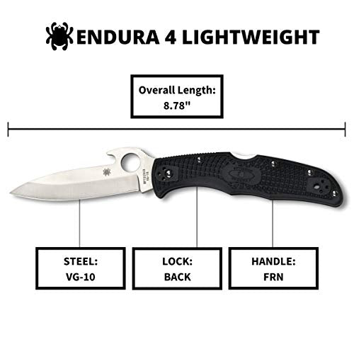 Spyderco Endura 4 Signature Knife with 3.80", view 5