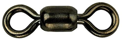 Billfisher SSS3-50PK Krok Stainless Steel Fishing Swivels, Black