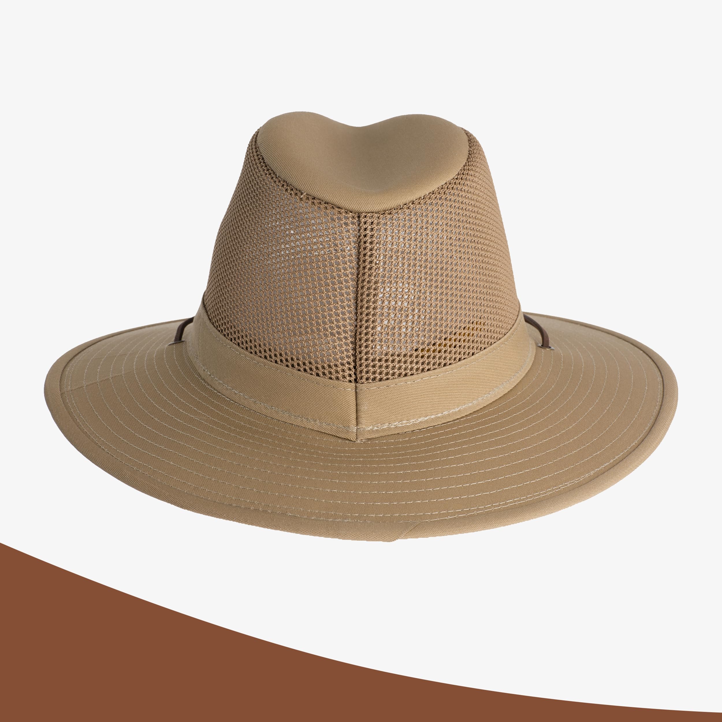 Henschel Hats Pathfinder Breezer - Wide-Brim Sun Hat for Men | Durable Chincord,