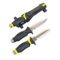 Underwater Kinetics Blue Tang Titanium Dive Knife, Drop Point, Yellow