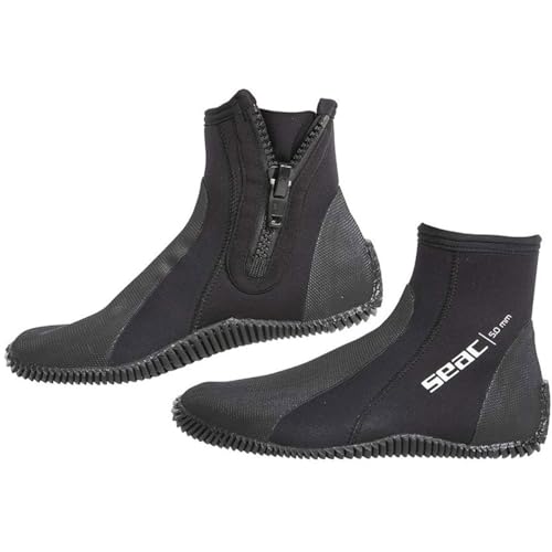 SEAC Standard Neoprene Boot, Black, X-Small (4.½/5.½), view 4