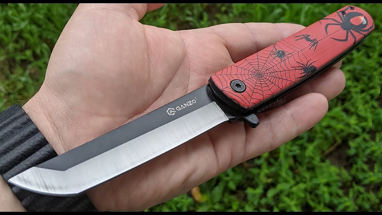 Ganzo G626-RD Folding Pocket Knife 440C Stainless