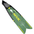 Seac Booster Freedive Fins - Green Camouflage, 6.5-7