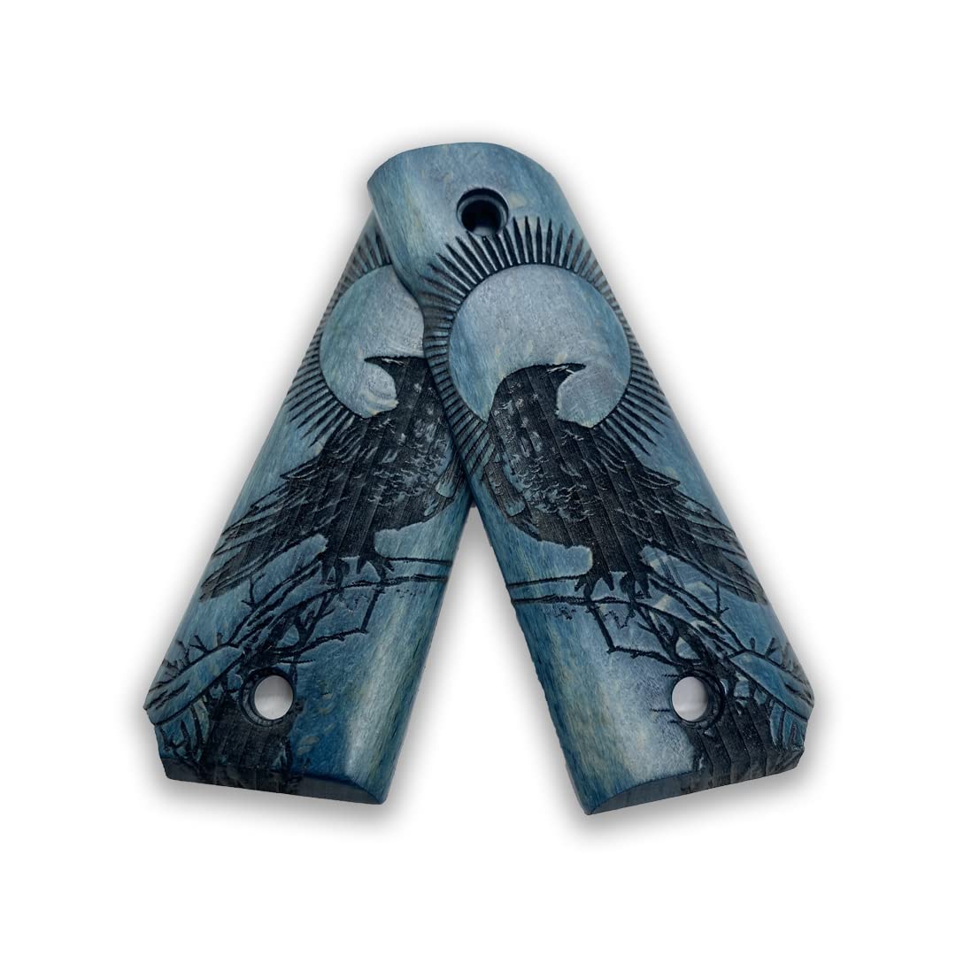 Zib Grips, 1911 Raven Series, 1911 Wooden Pistol Grips