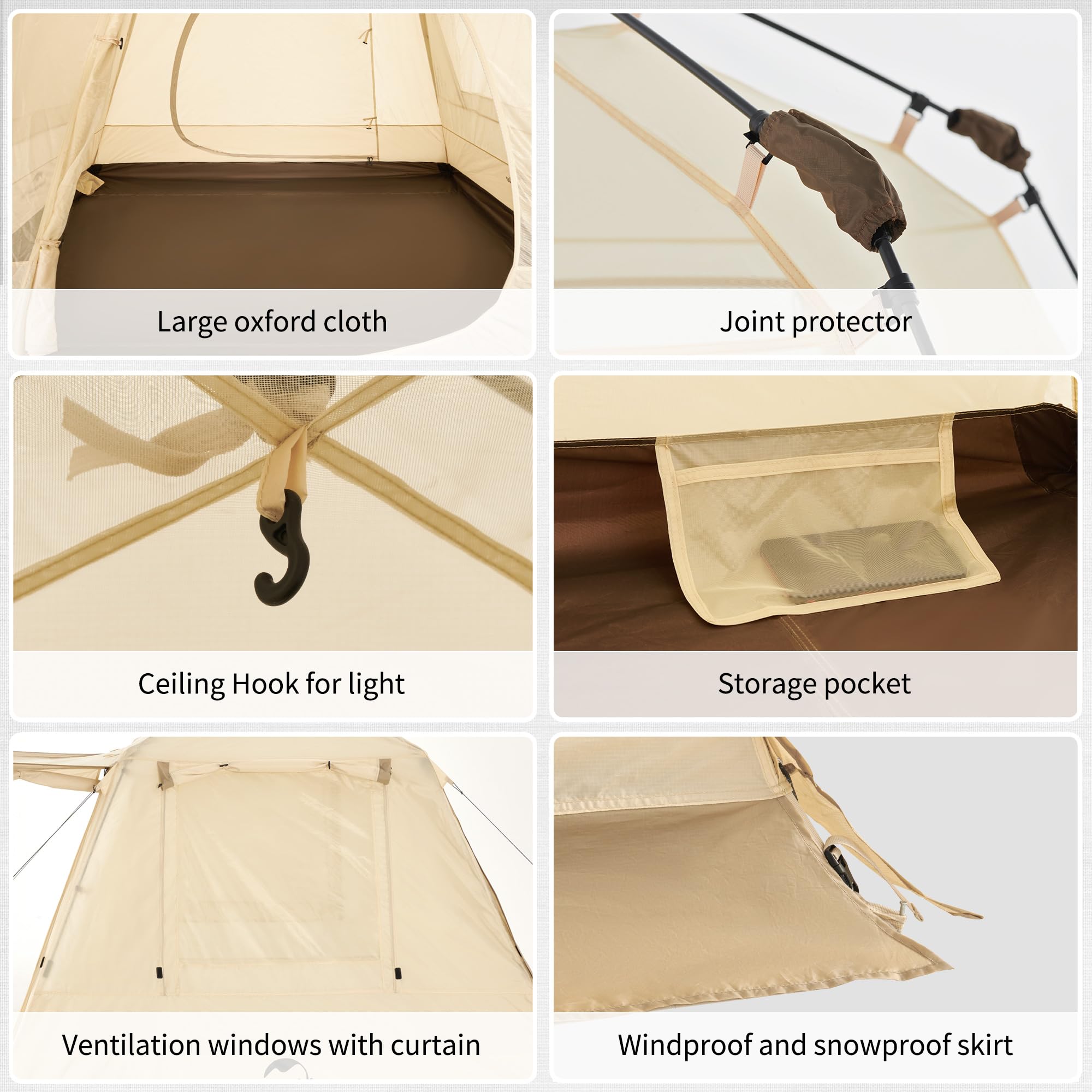 Naturehike Ango 3 Person 4 Person Pop Up Tent, Waterproof UPF 50+ Easy Set up Au