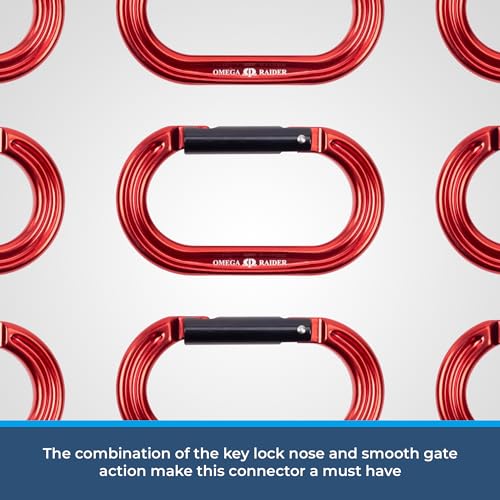 Omega Pacific Raider Aluminum Keylock Straight Gate Carabiner