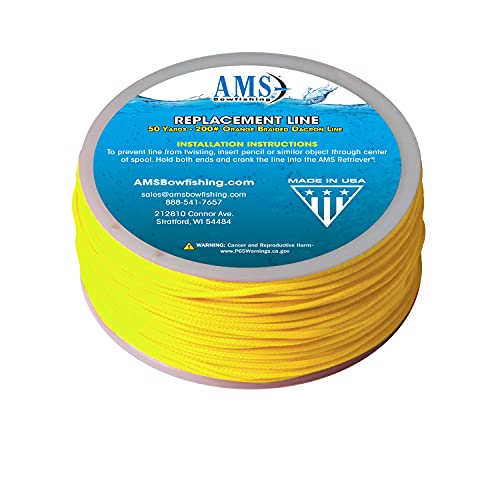 AMS Bowfishing 200 Pound Braided Dacron Line - 50 Yards