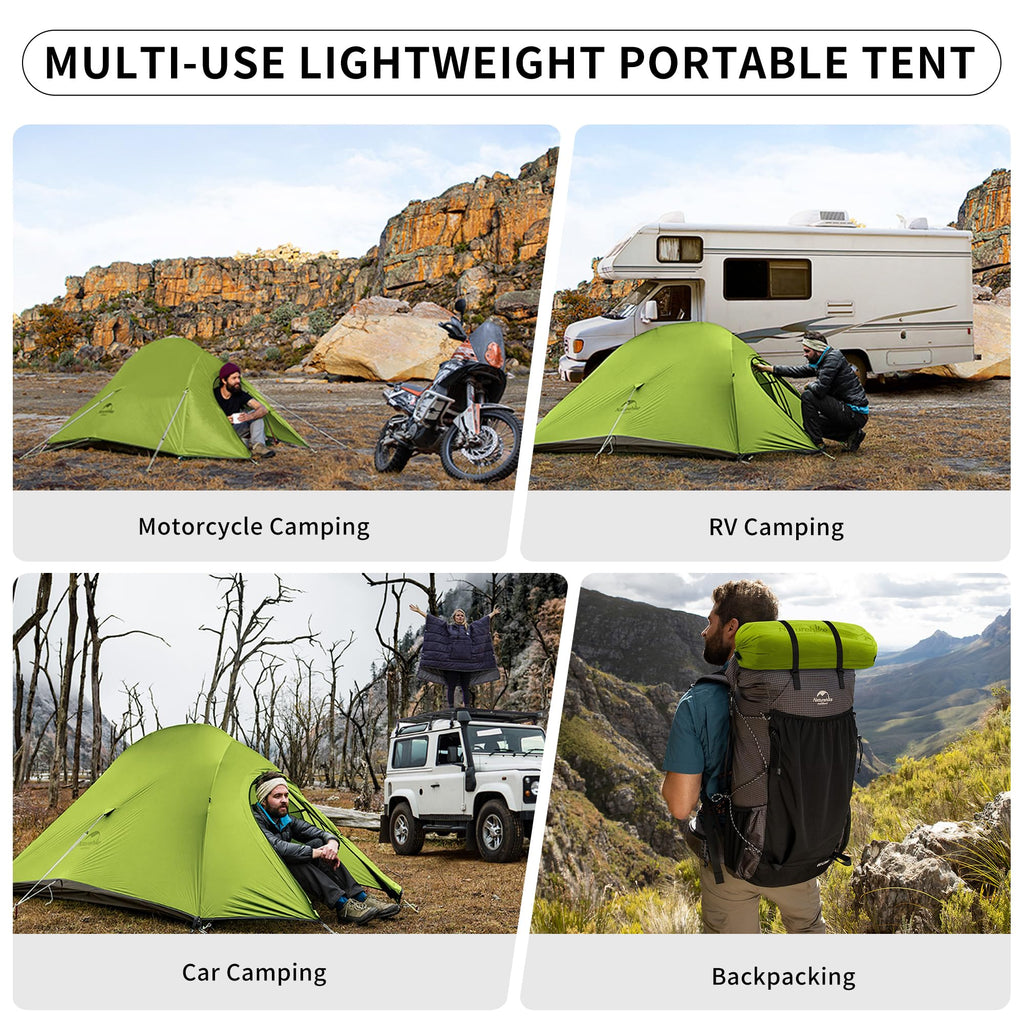 Naturehike Cloud-Up 2 Person Tent Lightweight Backpacking Tent with Footprint -, view 5
