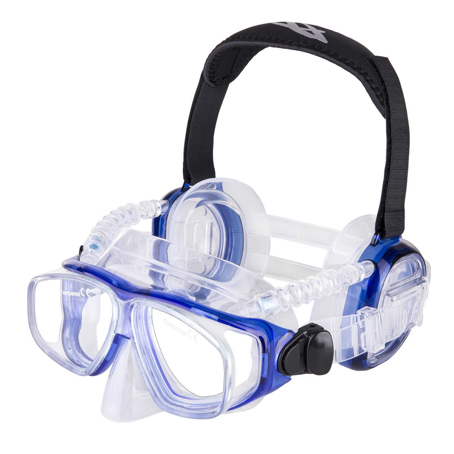 IST ProEar Dive Mask with Ear Covers, Scuba Diving Pressure