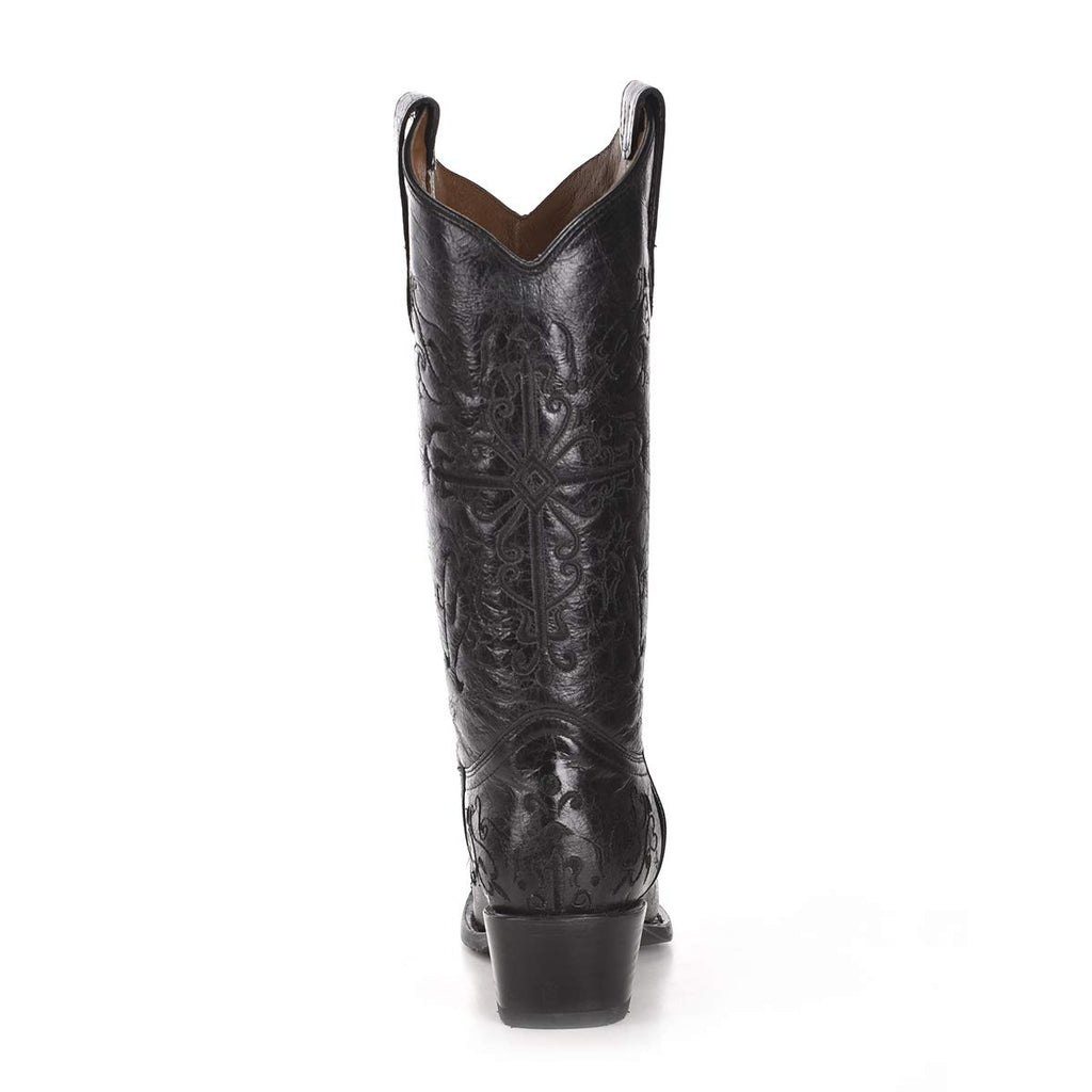 CORRAL Womens Black/Black Cross Embroidery, Size: 9, Width: M (L5060-LD-M-9), view 3