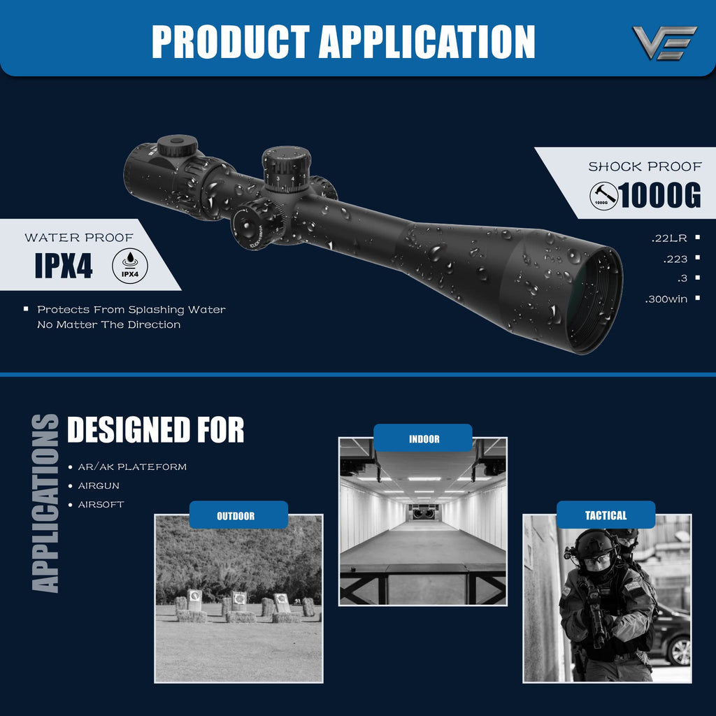 Vector Optics Minotaur 12-60x60 34mm Monotube MFL SFP Riflescope, view 5