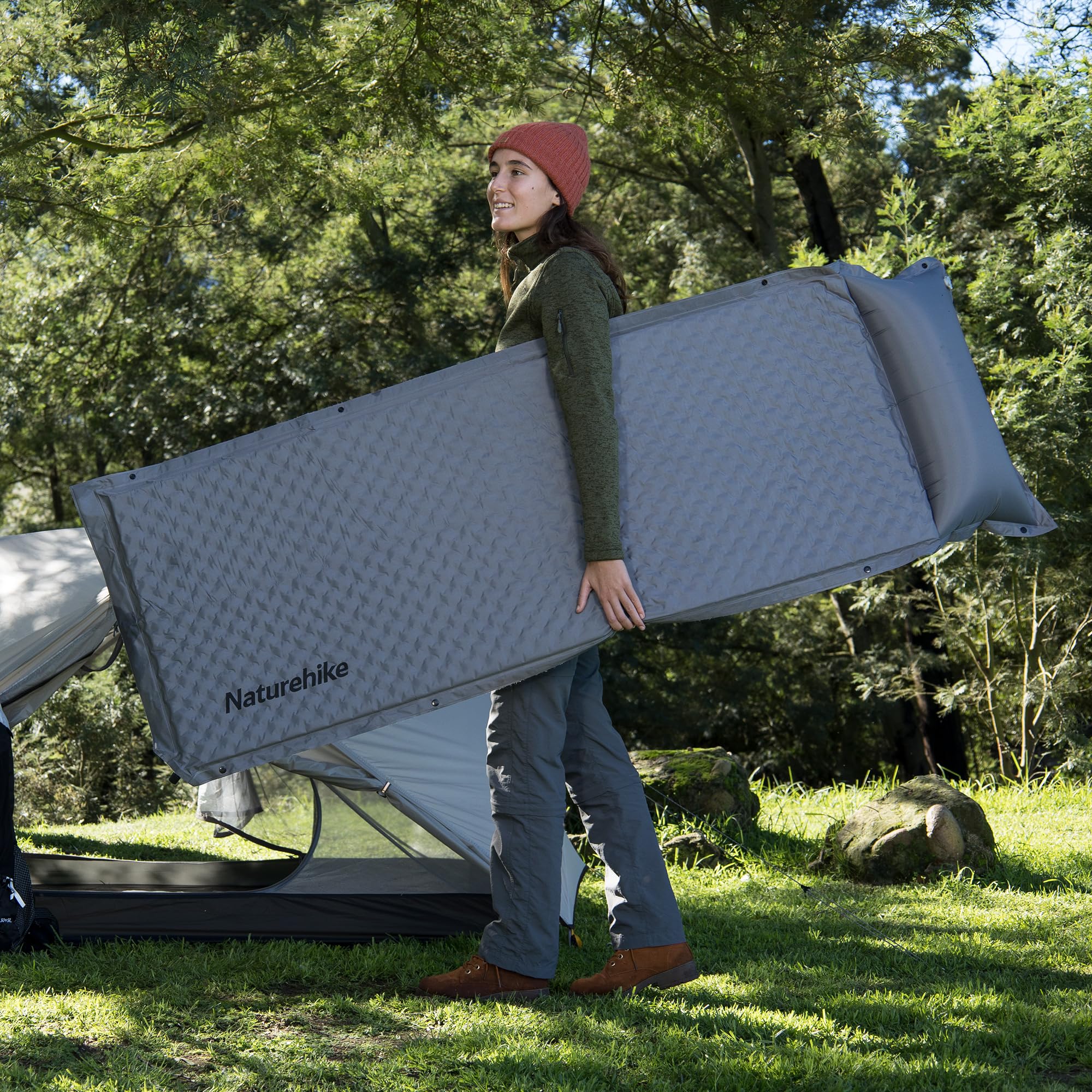 Naturehike Sleeping Pad, 1.2 inch Thick Self Inflating Sleeping Pad for Camping,