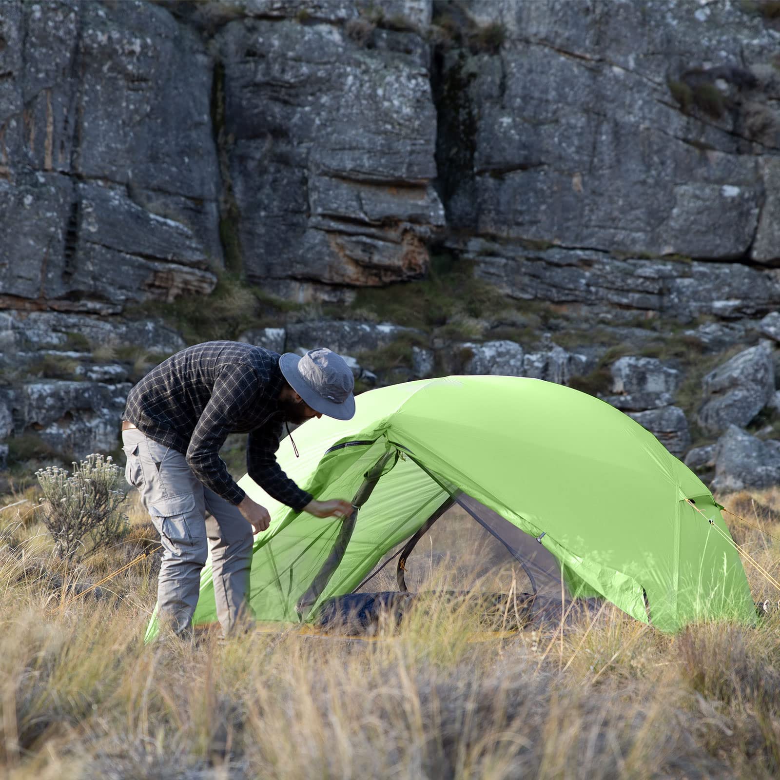 Naturehike Mongar 2 Person Backpacking Tent 3 Season Camping Tent Ultralight Dou