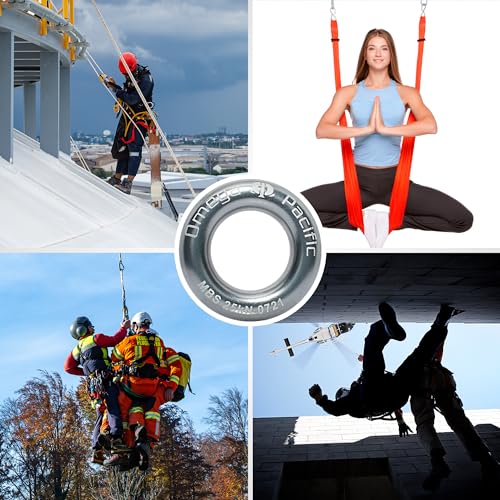 Omega Pacific Rappel Ring - Solid Seamless Aluminum Design, Outdoor Adventure