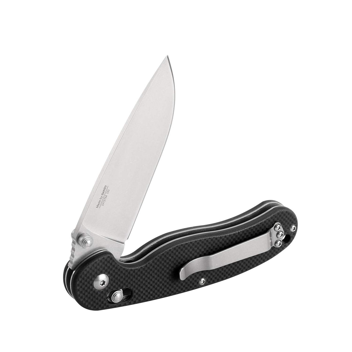 Ganzo D727M-BK Pocket Folding Knife D2 Steel Blade G10