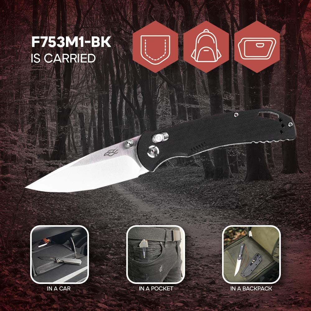 Firebird GANZO F753M1 Pocket Folding Knife G-10 Anti-Slip, view 7