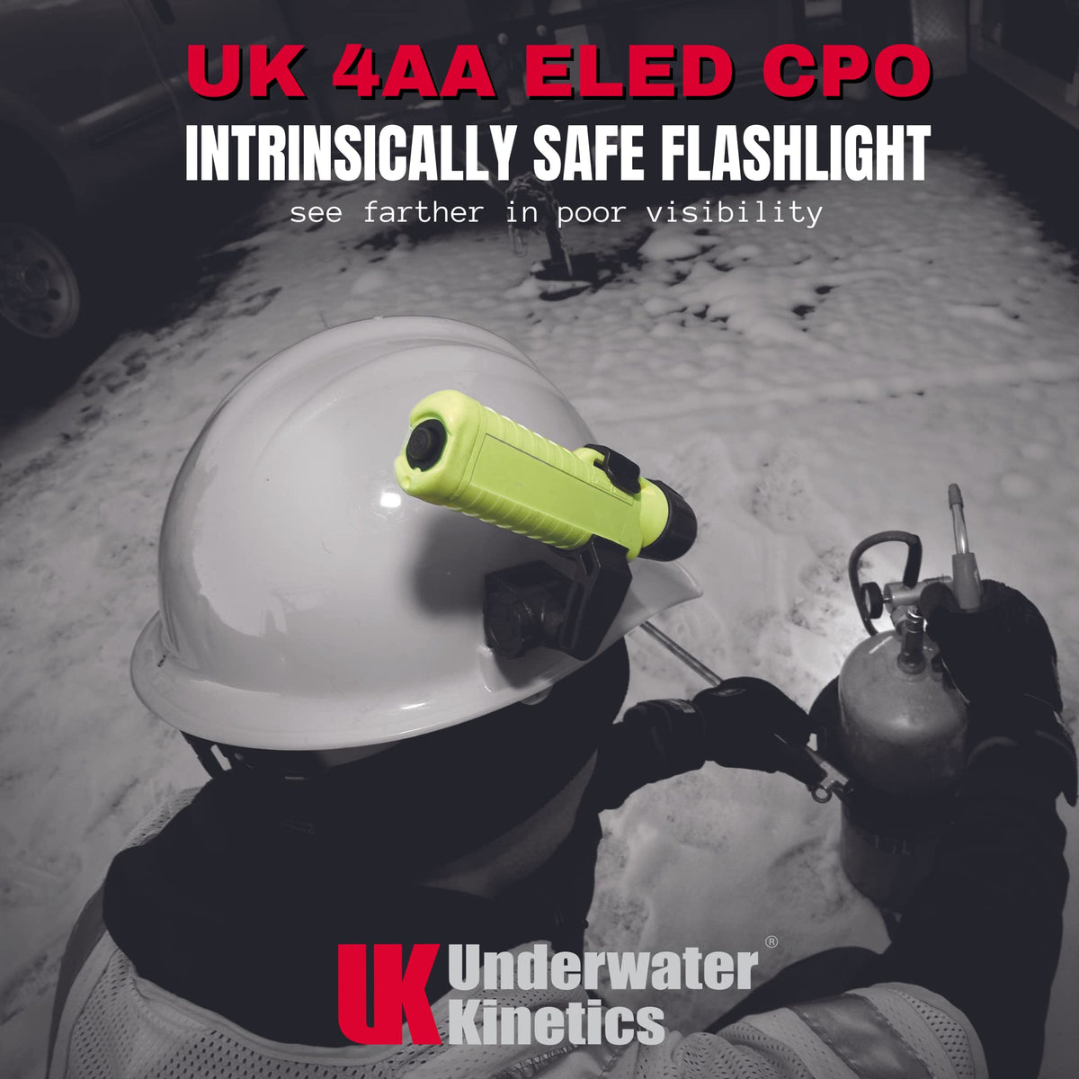 Underwater Kinetics Industrial Handheld Light,LED,Yellow