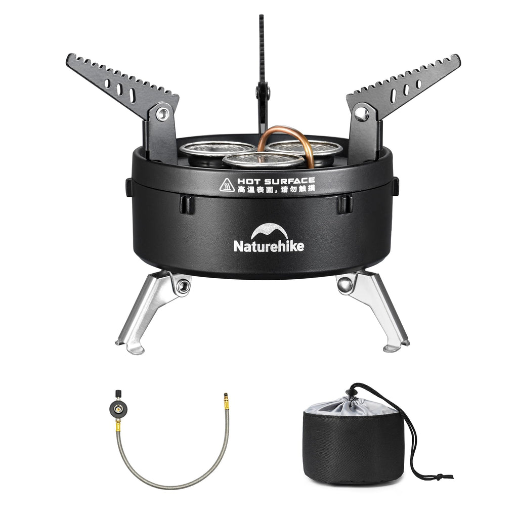 Naturehike Camping Gas Stove for IGT Table, Portable Isobutane Stove with Storag