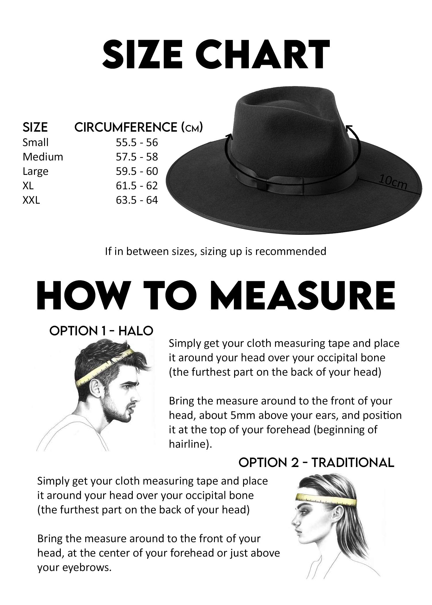 Lack of Color Women's Rancher Fedora Hat (Noir, Small (55 cm))