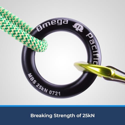 Omega Pacific Rappel Ring - Solid Seamless Aluminum Design, Outdoor Adventure
