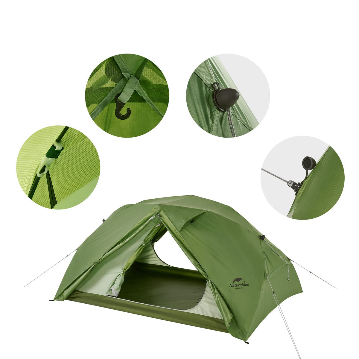 Naturehike Canyon 2 Person Pop Up Tent, Easy Set up Instant Tent for Two Person,