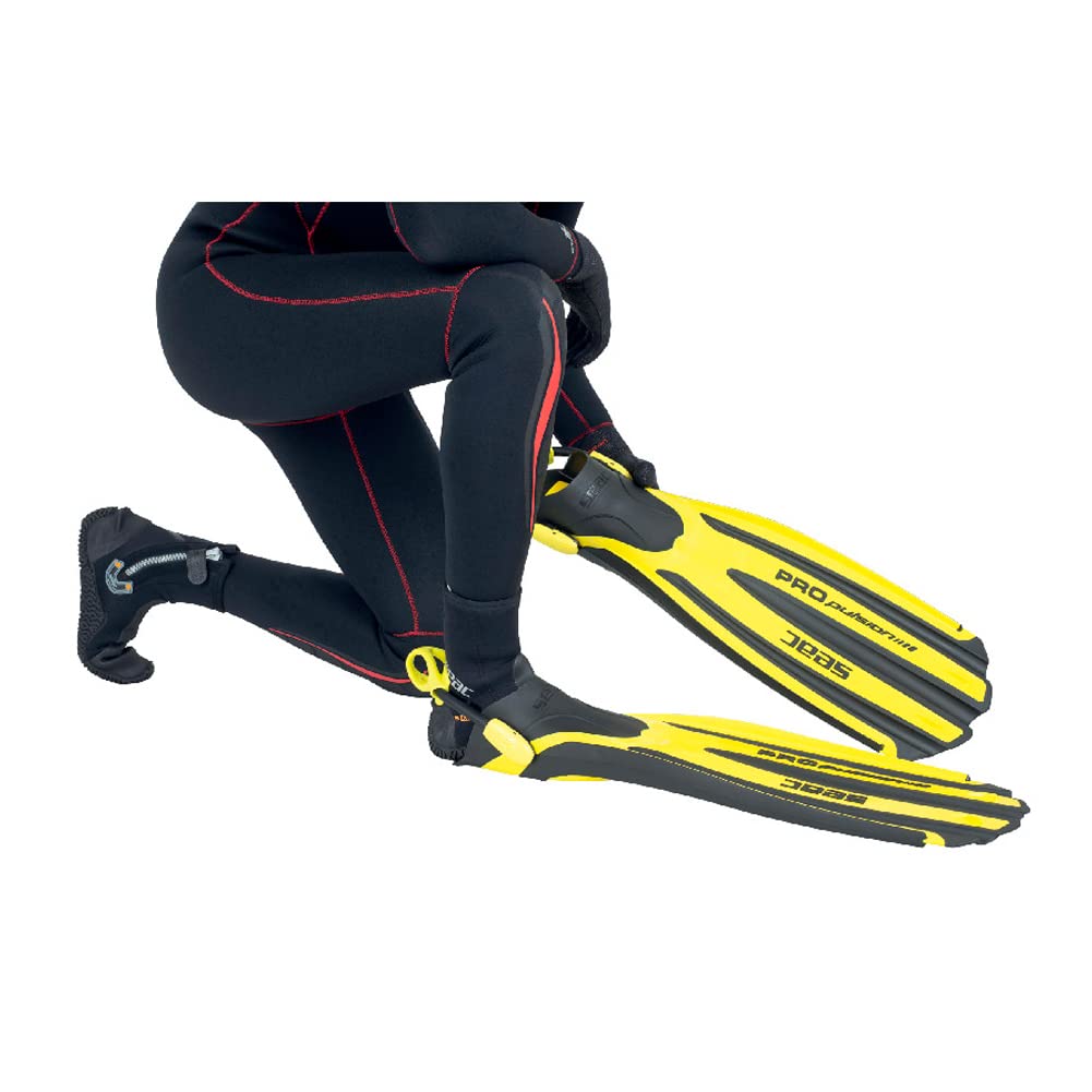 SEAC Propulsion S Scuba Diving Fins, Sling Strap, Open Heel, High Performance, M