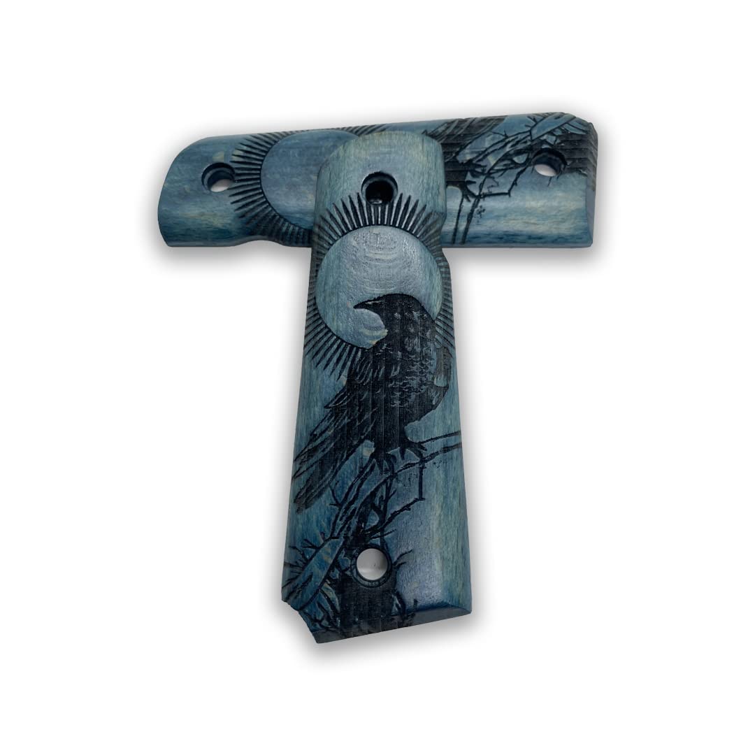Zib Grips, 1911 Raven Series, 1911 Wooden Pistol Grips