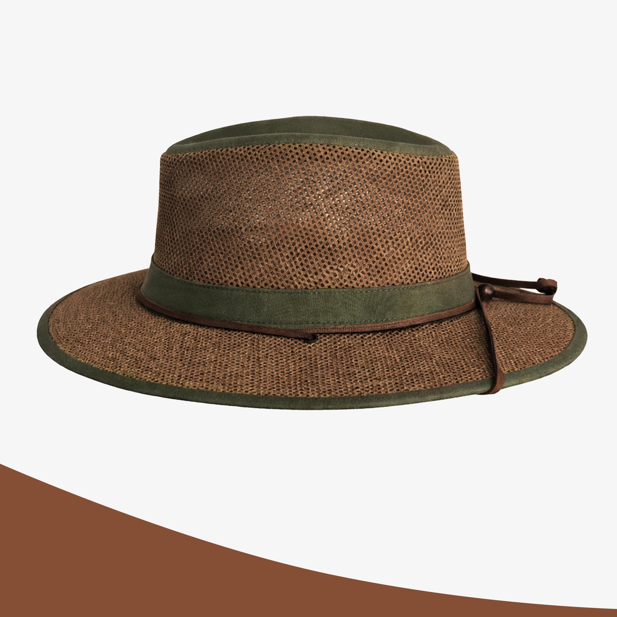 Henschel Hats Aussie Breezer Original - Wide-Brim Sun Hat for Men with Adjustabl