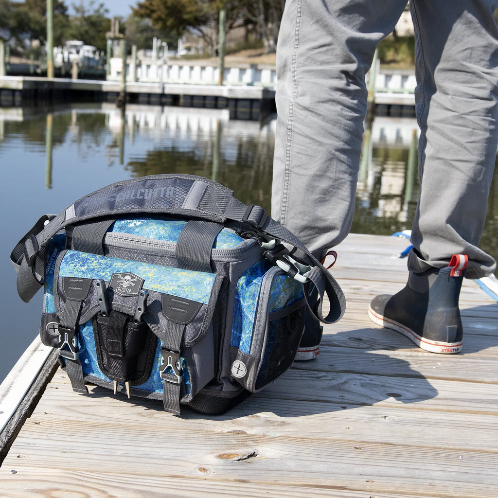 Calcutta Squall Tackle Bag | Mossy Oak Shoreline Pattern | 4 3600 Tackle Boxes |, view 8