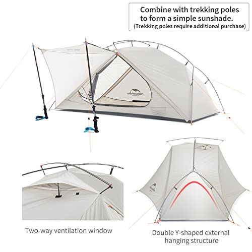 Naturehike VIK 2 Person Ultralight Backpacking Tent, Ultralight Tent for 2 Perso