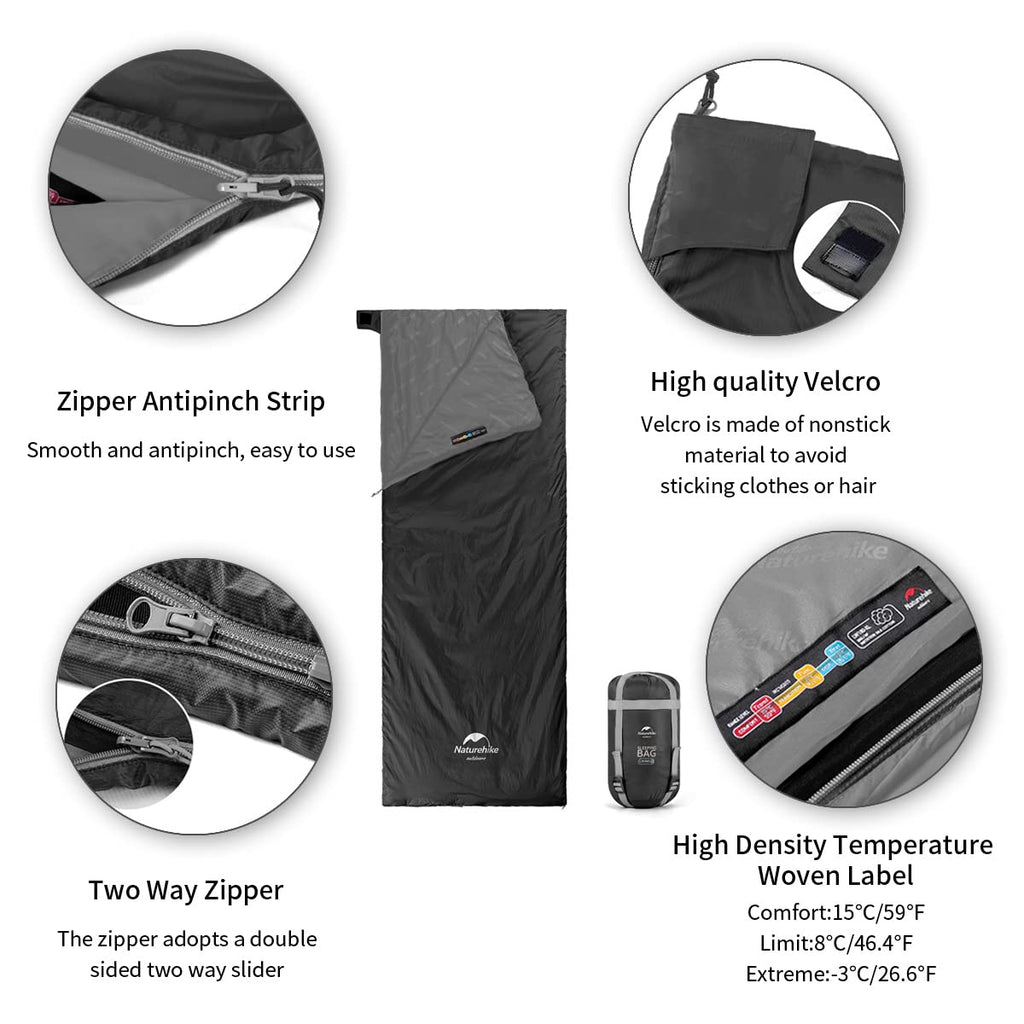 Naturehike Ultralight Sleeping Bag - Envelope Lightweight Portable, Waterproof,, view 5