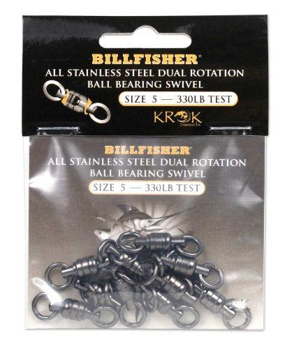 KROK Billfisher KBBS330-10PK Krok BB Fishing Swivels