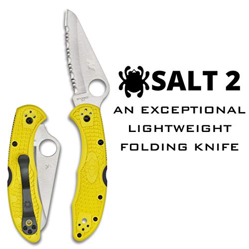 Spyderco Salt 2 Lightweight Knife with 3" H-1 Ultra-Corrosion, view 2