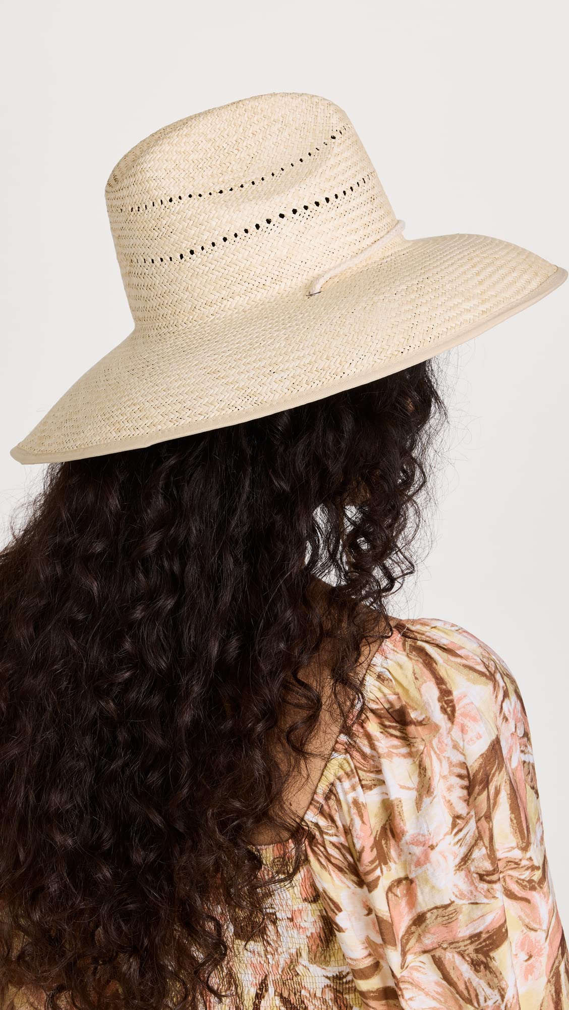 Lack of Color Women's The Vista Straw Hat, Natural/White, MD (57cm)