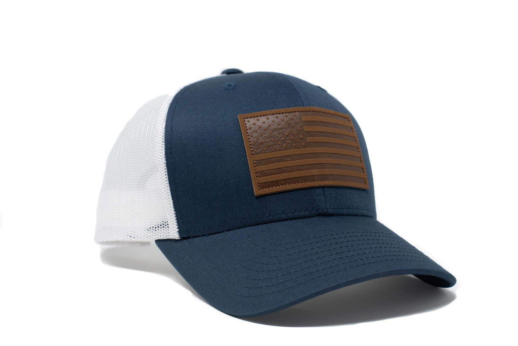 13 STRIPES American Flag Hat – Leather Patch Mesh Back Snapback Hat for Men & Wo, view 5
