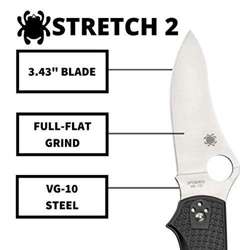 Spyderco Stretch 2 Signature Lightweight Hunting Knife with 3.43", view 3