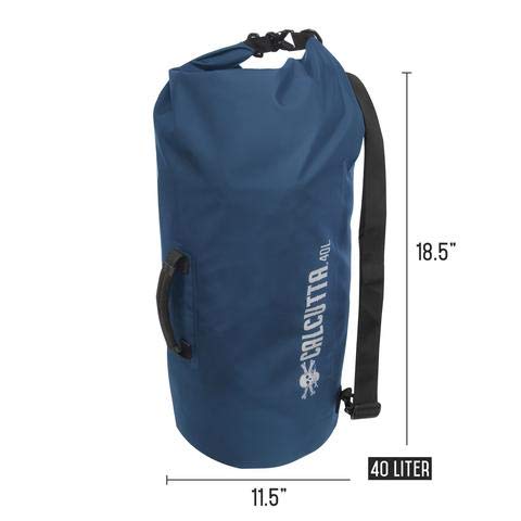 Calcutta Outdoors Waterproof Dry Bag, 40 Liter, Blue – Lightweight Roll Top Gear, view 2