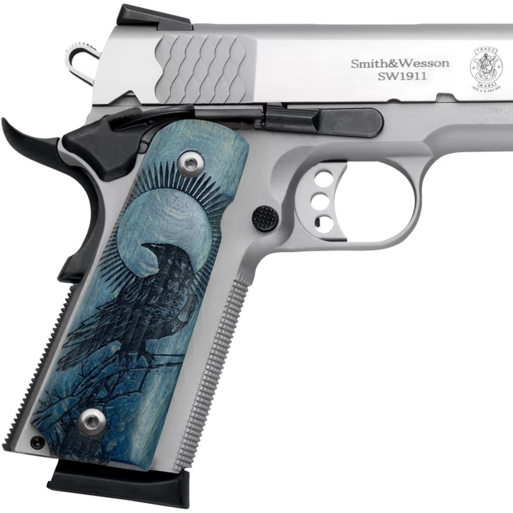Zib Grips, 1911 Raven Series, 1911 Wooden Pistol Grips