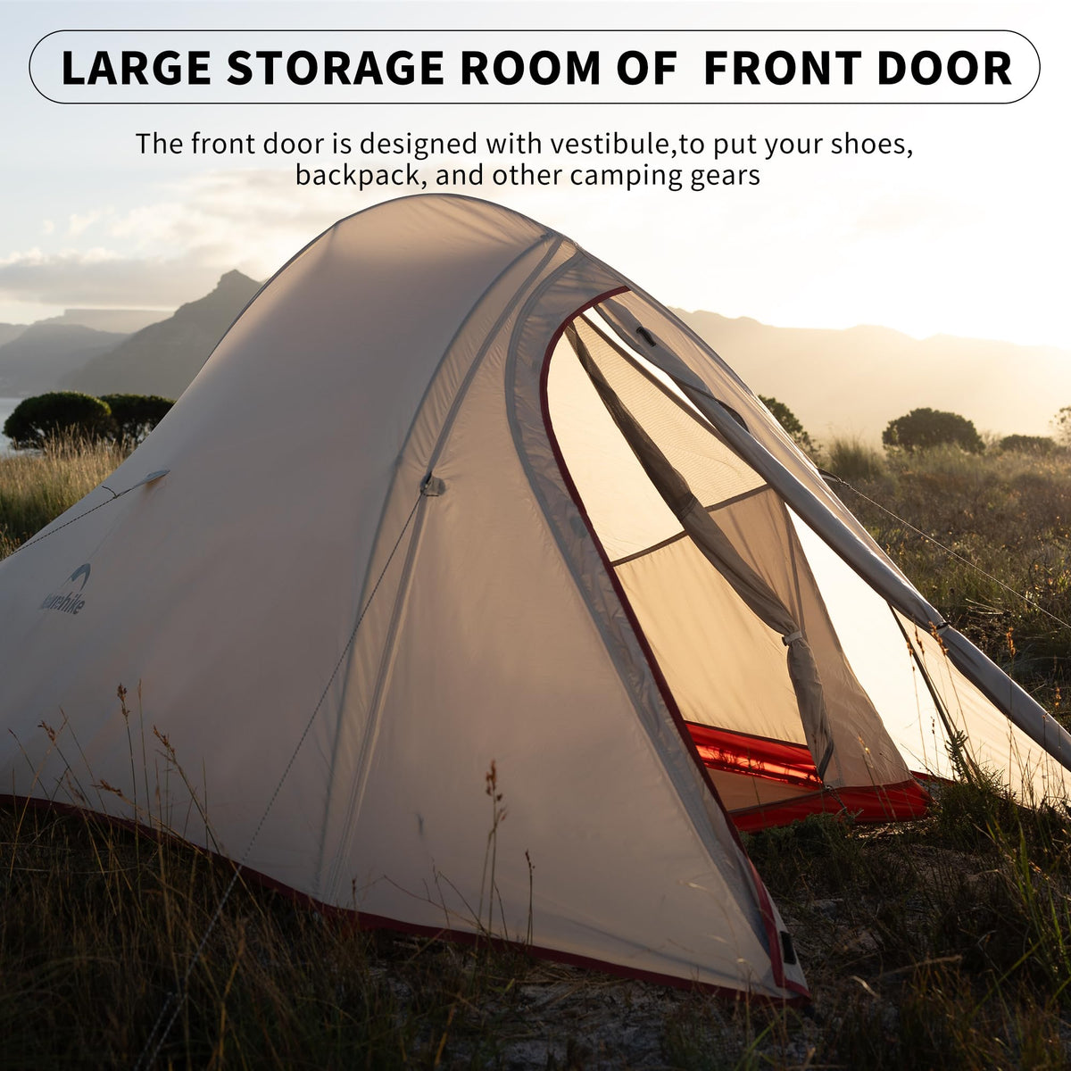 Naturehike Cloud up Pro 2 Person Tent, Double Layer Waterproof Two Person Tent,U