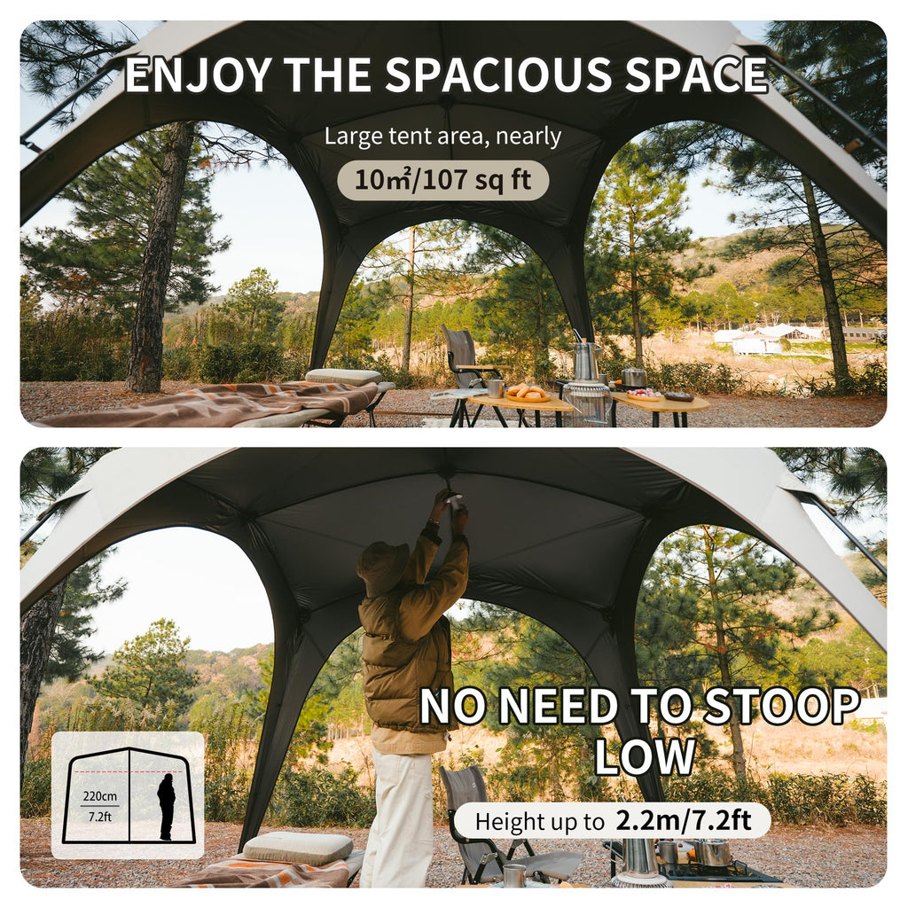 Naturehike Cloud Boundar Camping Sun Shelter, 60S Easy Setup Instant Pop up Cano, view 5